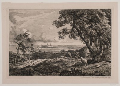 Partij aan het strand tussen Hellebæk en Helsingør door Hermann Carmiencke