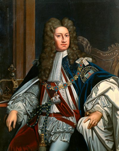 Portret van koning Karel I naar het origineel van Godfrey Kneller door Hermann Goldschmidt