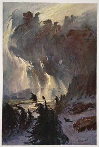 Rit van de Walkuren, 1906 door Hermann Hendrich