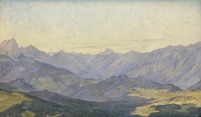 Bergvallei in Oberbayern door Hermann Kauffmann
