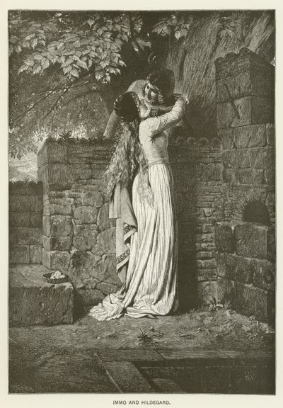 Immo en Hildegard door Hermann Kaulbach