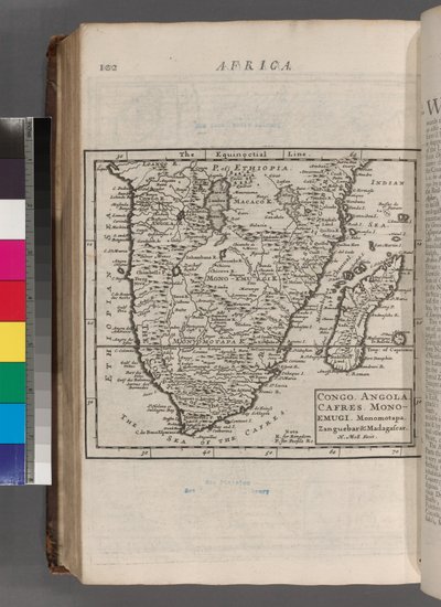 Congo. Angola. Cafres. Monoemugi. Monomotapa. Zanguebar & Madagaskar, 1701 door Hermann Moll