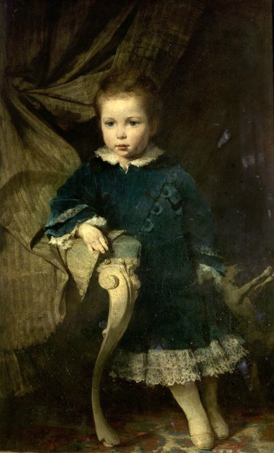 Portret van een Kind, 1874 door Hermann Schneider
