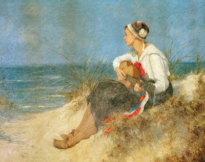 Besinnelijke tijd op het strand door Hermann Seeger