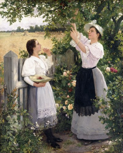 De kersenplukkers, 1894 door Hermann Seeger