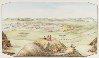 Fort Keogh, Montana Territory, ca. 1877-1881 door Hermann Stieffel