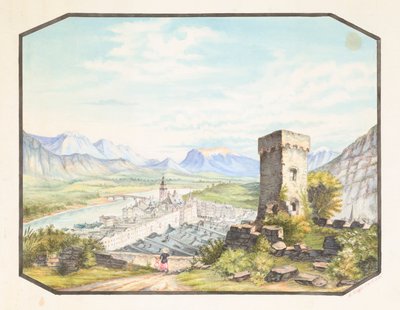 Rattenberg, Tirol, ca. 1858-1882 door Hermann Stieffel