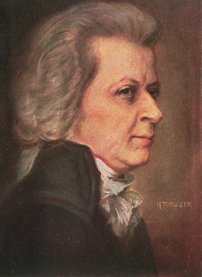 Wolfgang Amadeus Mozart (1756-91) door Hermann Torggler