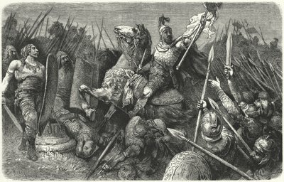 Belisarius valt de Ostrogoten aan in Rome, 536 door Hermann Vogel