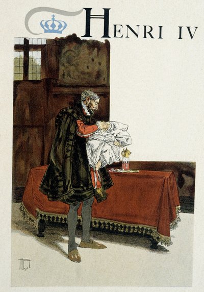 Geboorte van Hendrik IV (1553-1610), zijn grootvader (Hendrik d