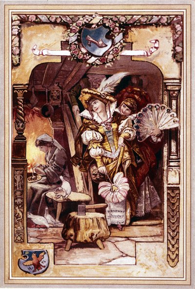 Assepoester. Illustratie door Hermann Vogel door Hermann Vogel
