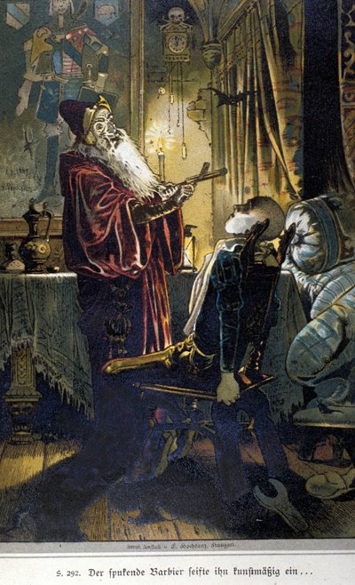 Illustratie van Vogel voor een verhaal van de gebroeders Jacob (1785-1863) en Wilhelm (1786-1859) Grimm door Hermann Vogel