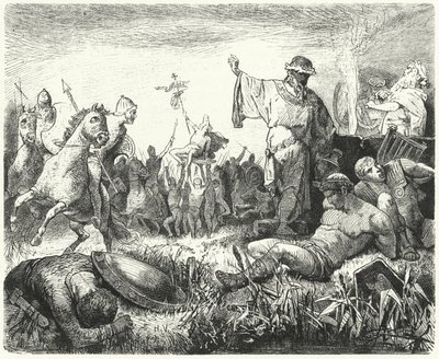 Parthen vieren een overwinning door Hermann Vogel