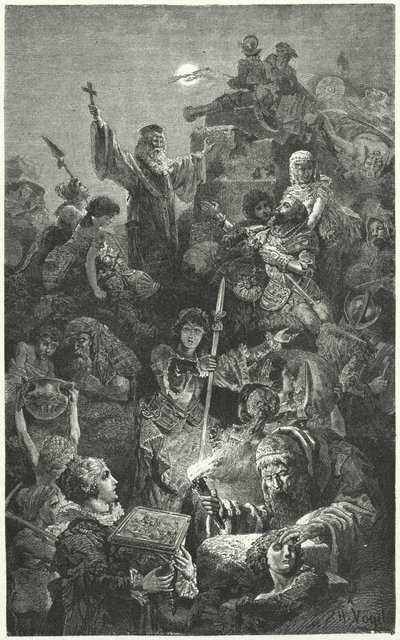 Belegering van de Venetiaanse stad Nicosia door de Ottomanen, 1570 door Hermann Vogel