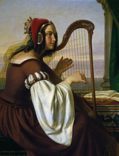 Muziek van de harp door Hermann Von Hanstein