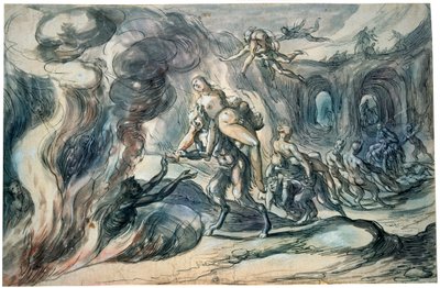 Eurydice in de Hel, vroege 17e eeuw door Hermann Weyer