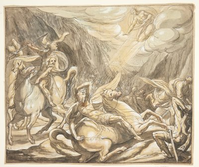 De bekering van Paulus door Hermann Weyer