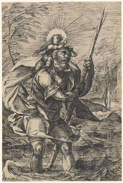 Sint-Christoffel door Hermann Weyer
