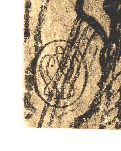De Graflegging van Christus (recto); Landschap met een Stad aan een Rivier (verso) door Hermann Weyer