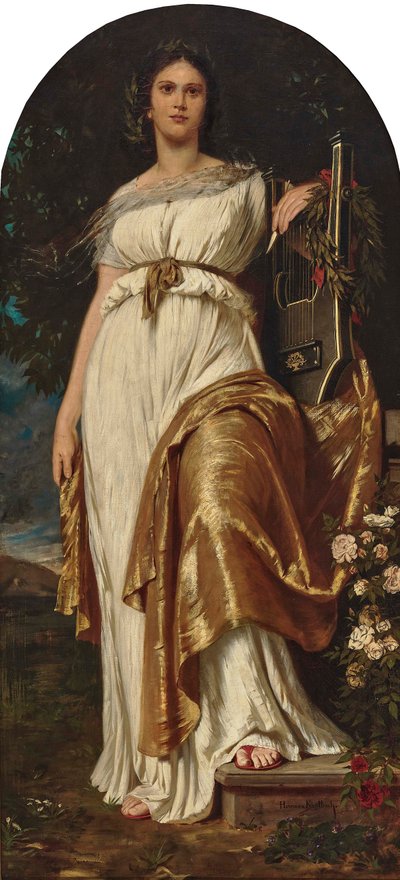 Polyhymnia door Hermann von Kaulbach