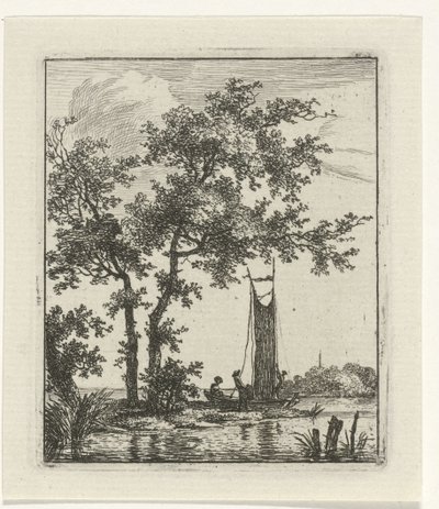 Heisen van het zeil door Hermanus Fock
