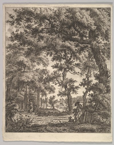 Landschap door Hermanus Fock