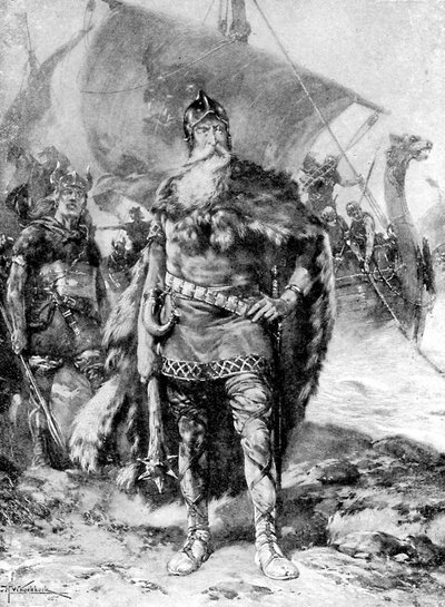 Een grote Viking, ca. 1920 door Hermanus Koekkoek