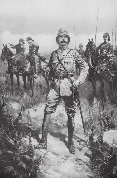 Lord Kitchener op de Veldt door Hermanus Willem (after) Koekkoek