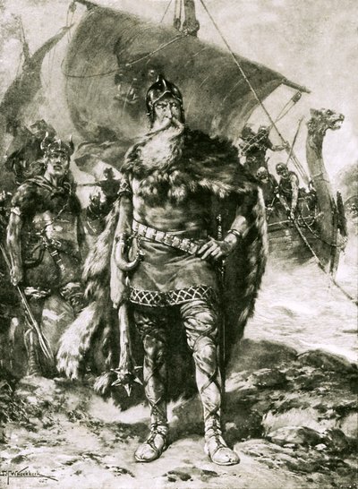 Een grote Viking, illustratie uit de 
