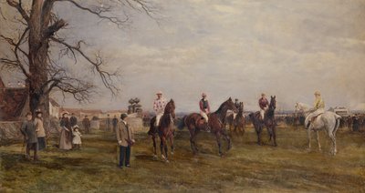 Een Landelijke Bijeenkomst, Catterick Bridge door Heywood Hardy