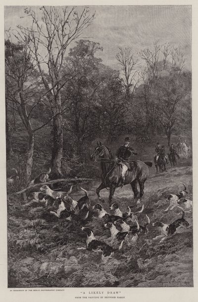Een waarschijnlijke trekking door Heywood Hardy