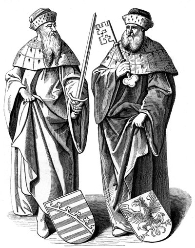 De Hertog van Saksen en de Markies van Brandenburg, 16e eeuw 1849 door Hieronymous Wierix