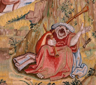 Sint Antonius in gebed door Hieronymus (after) Bosch
