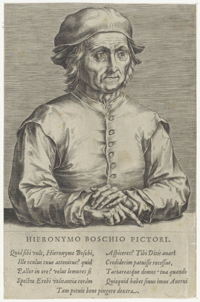 Portret van Jheronimus Bosch door Hieronymus (after) Bosch