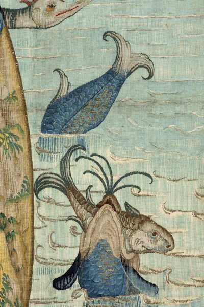 Tapijt geïnspireerd door het werk van Jheronimus Bosch, ca. 1560 door Hieronymus (after) Bosch