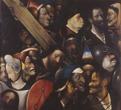Christus draagt het kruis, 1515-1516 door Hieronymus Bosch