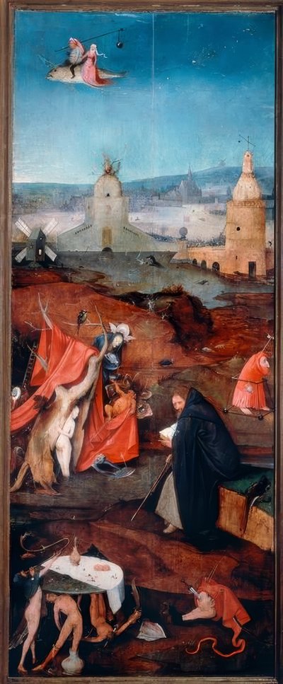 De Heilige Antonius in overweging door Hieronymus Bosch