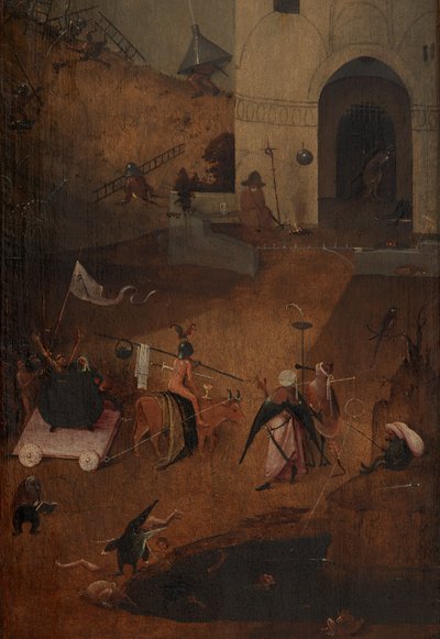 Detail van het rechterpaneel van het Laatste Oordeel door Hieronymus Bosch