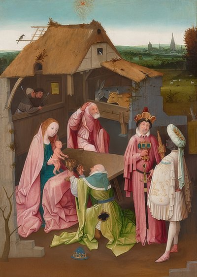 De aanbidding der koningen door Hieronymus Bosch
