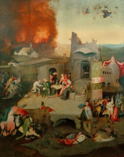 De verzoeking van de Heilige Antonius door Hieronymus Bosch