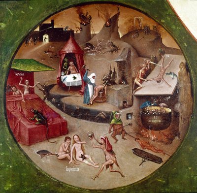 Hel (detail) door Hieronymus Bosch