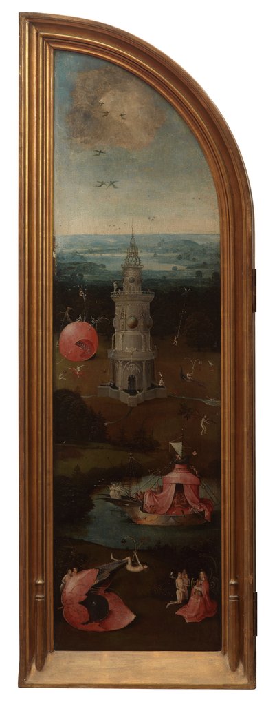Linker paneel van het Laatste Oordeel door Hieronymus Bosch