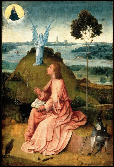 Sint Jan de Evangelist op Patmos, ca. 1505 door Hieronymus Bosch