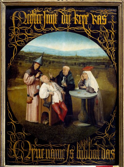 De Extractie van de Steen der Waanzin door Hieronymus Bosch