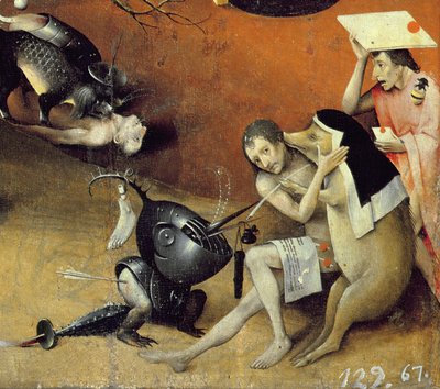 De Tuin der Lusten, c.1500 (detail) door Hieronymus Bosch