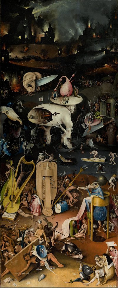 De Tuin der Lusten













Binnenste rechtervleugel (Hel). door Hieronymus Bosch