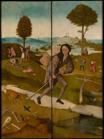 De Haywain Triptiek, ca. 1516 (exterieur) door Hieronymus Bosch