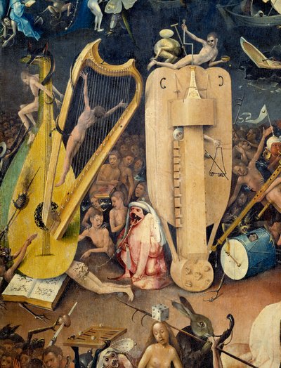De Hel (detail) door Hieronymus Bosch