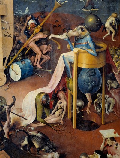 De Hel (detail) door Hieronymus Bosch