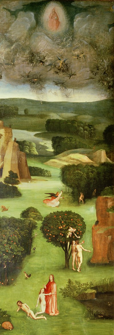 Het Laatste Oordeel (Altaarstuk): Binnenkant van de Linkervleugel door Hieronymus Bosch